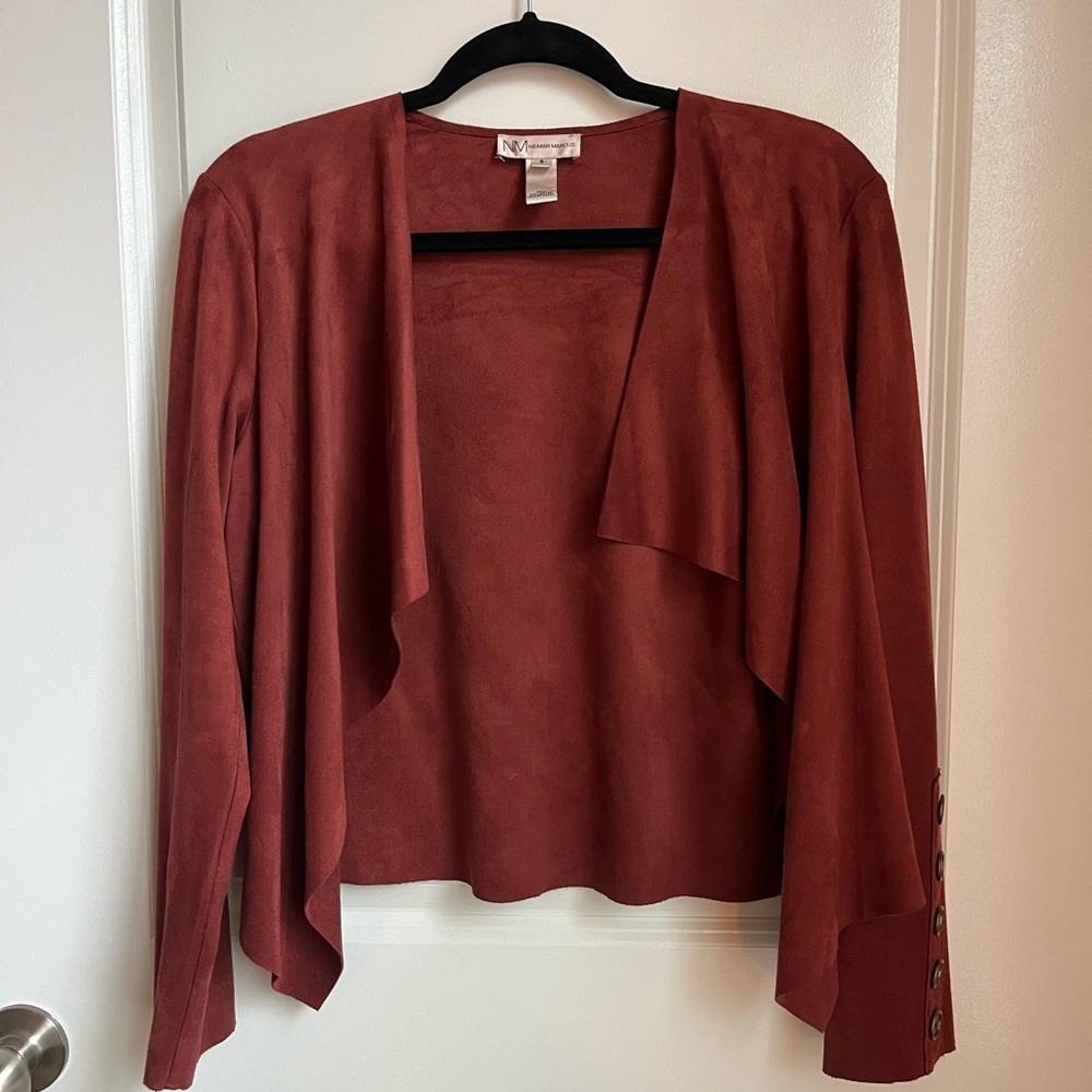 Neiman Marcus Suede Leather Jacket size small